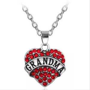 Red GRANDMA Necklace